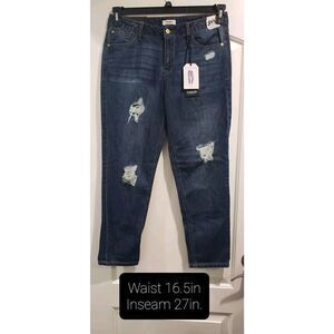 Kenzie Girlfriend Fit Jeans Size 8/29 Mid-rise Relaxed‎ Fit Ankle NWT
